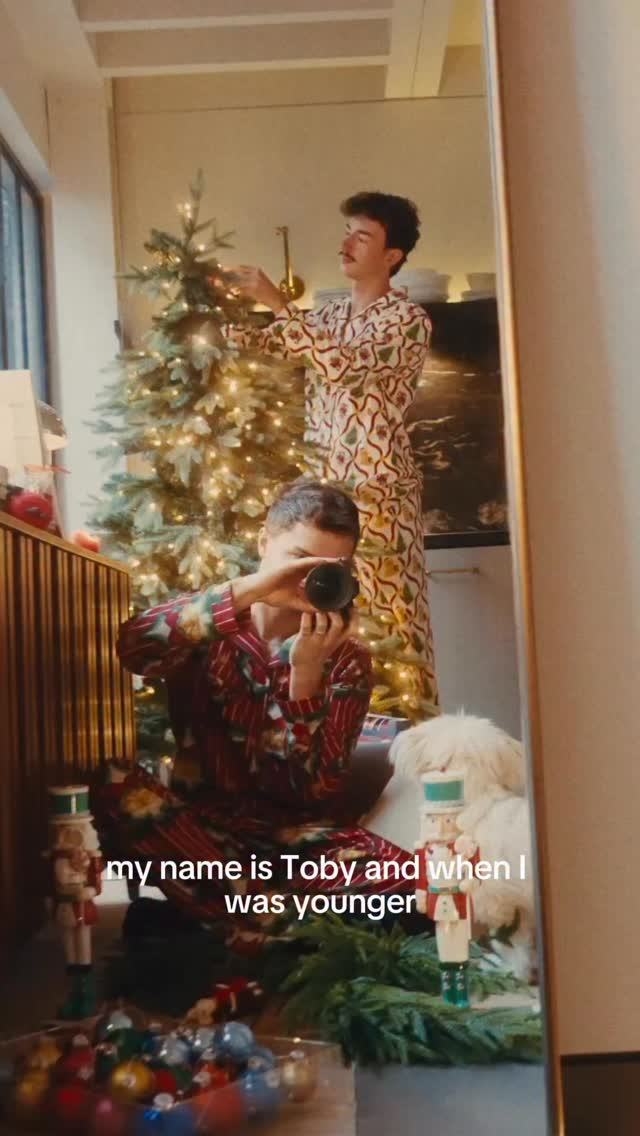 Instagram post by @tobyshome for John Lewis. Caption reads: ad this is going to be our best Christmas ever, I....