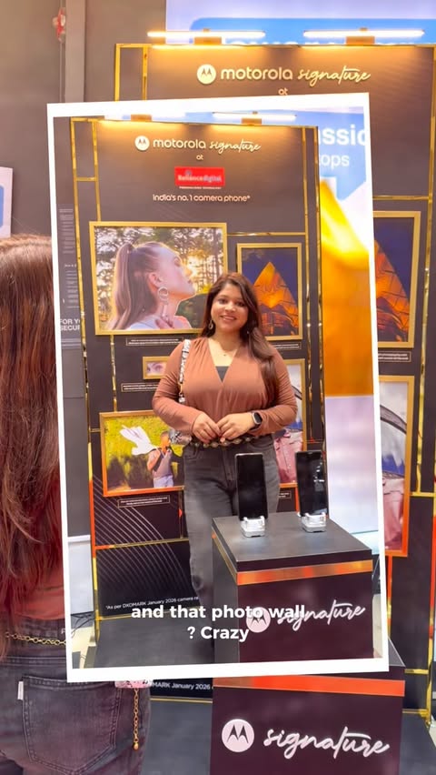 Instagram post by @mystorygram04 for Reliance Digital. Caption reads: [...] Signature now at your nearest Reliance....