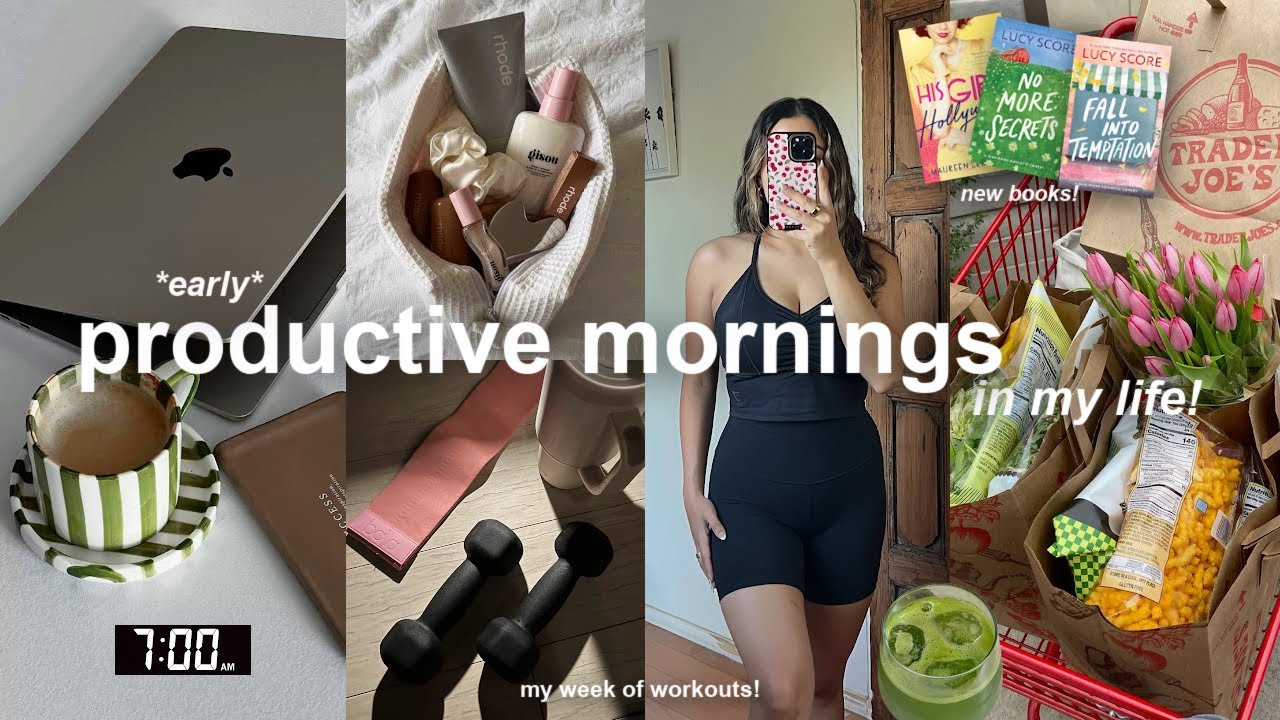 YouTube post by @KarlaEspinosa for Ciarra Appliances. Caption reads: PRODUCTIVE mornings in my life!☕️ 7am healthy &....