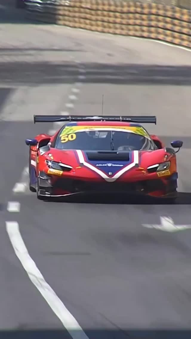 Instagram post by @fia.official for Ferrari. Caption reads: Antonio Fuoco wins in Macau 🏆🔥

Fuoco delivered....