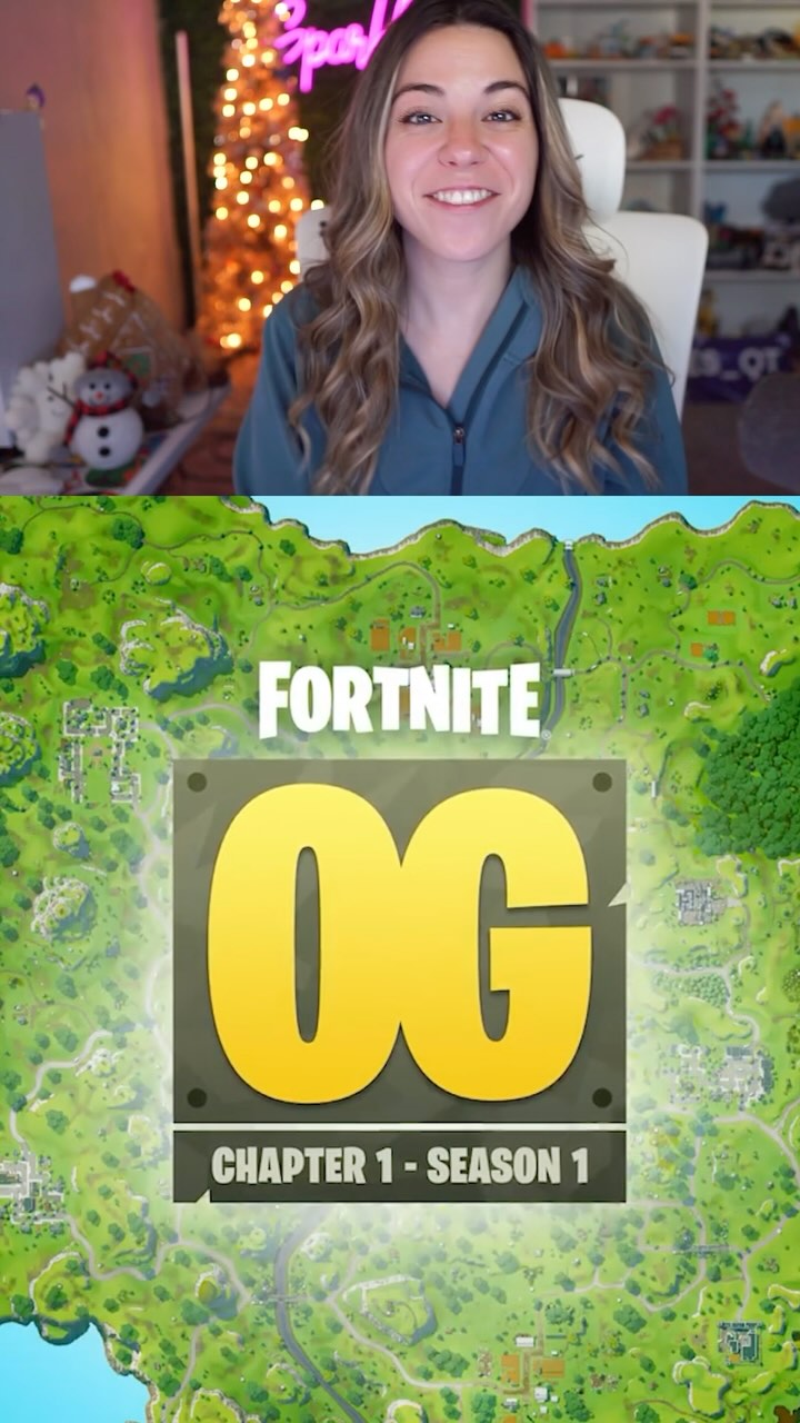 Instagram post by @sparkles_qt for Epic Games. Caption reads: Fortnite OG is BACK!!

 #Epicpartner #FortniteOG....