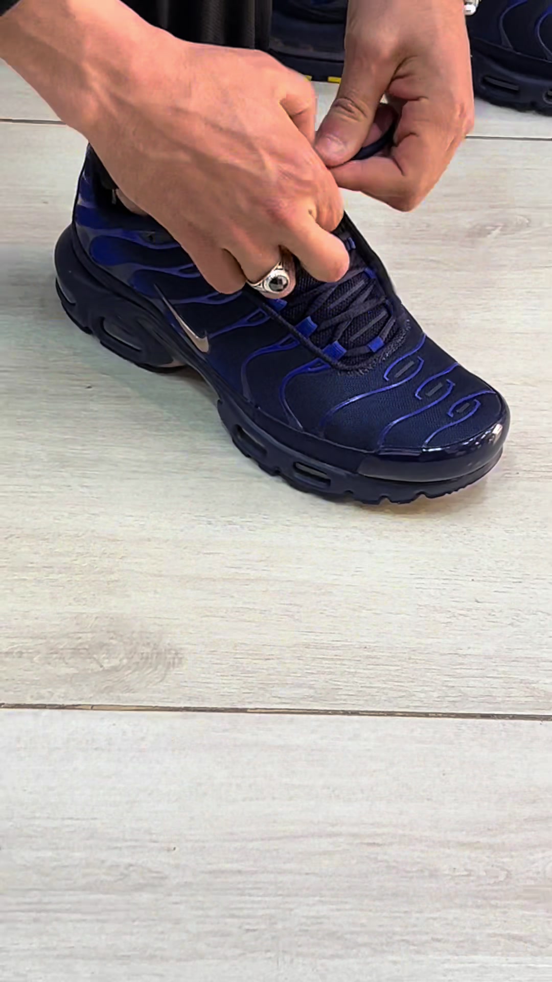 TikTok post by @haithem.lacoste13 for Nike. Caption reads: [...] @Lacoste @Nike.