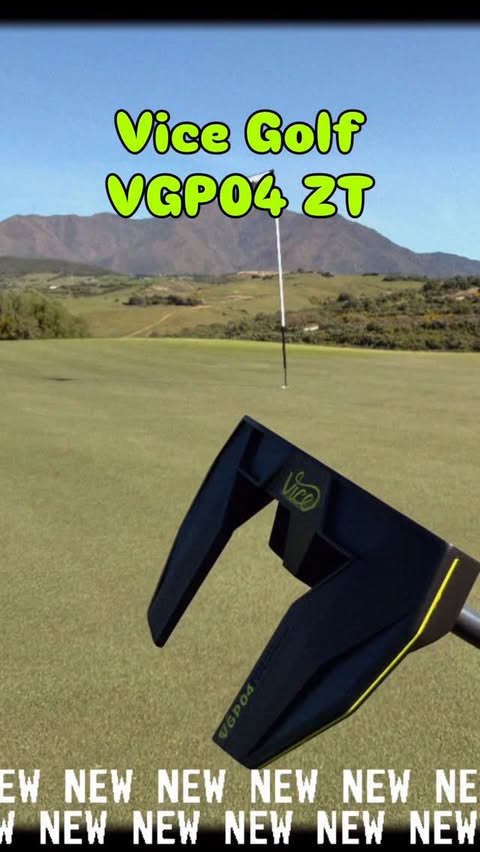 Instagram post by @golftraveler_g for VICE GOLF. Caption reads: [...] new VGP04 ZT Zero Twist Putter from....