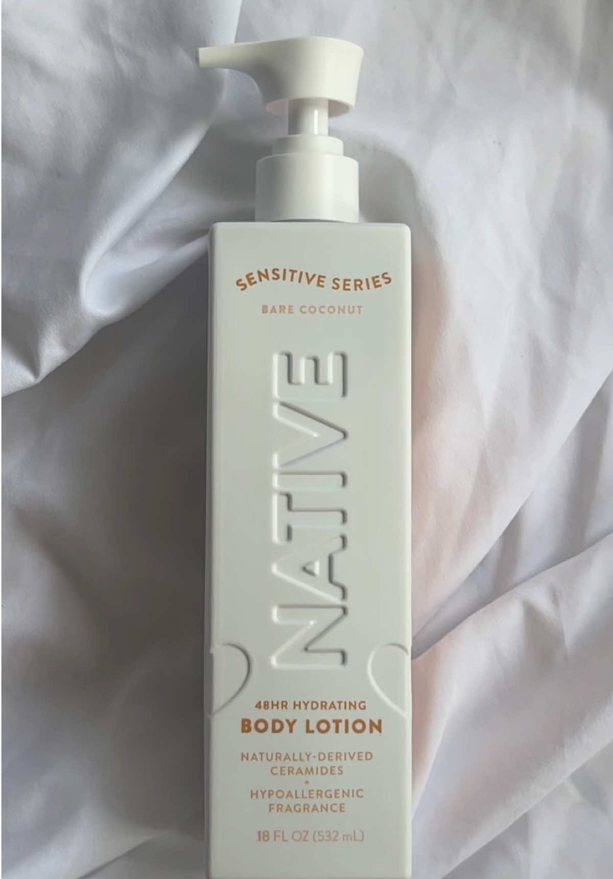 TikTok post by @kaylathagemini for Native. Caption reads: [...] skin types! 🥥🧴 @influenster @Native....