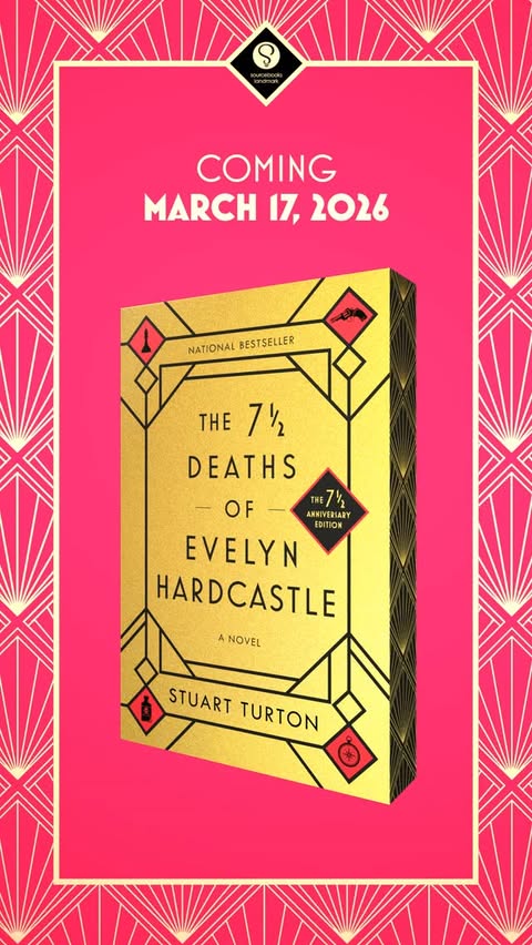 Instagram post by @bookmarked for Goodreads. Caption reads: [...] of Evelyn Hardcastle'! This twice Goodreads....