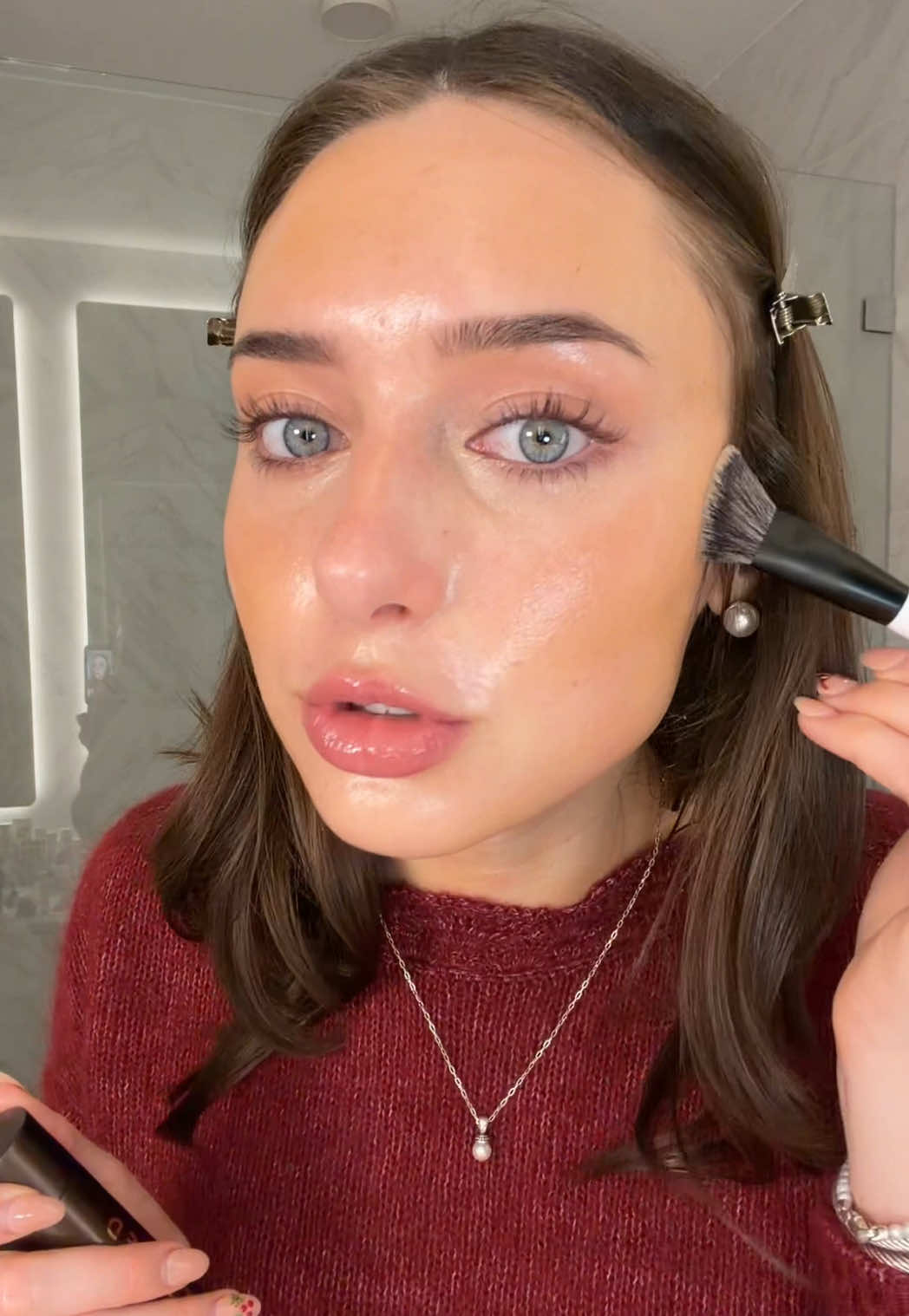 TikTok post by @morganmcguirept2 for LIVE TINTED. Caption reads: It’s so natural you will love!!! Comment “NEED”....