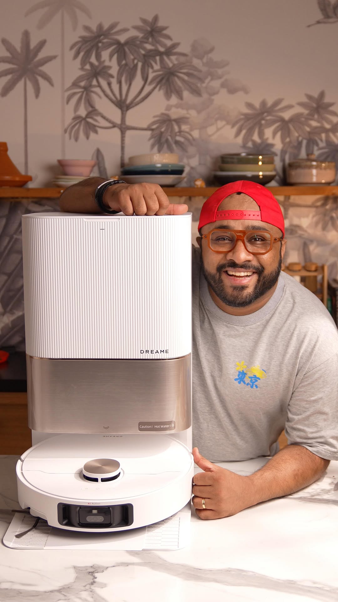 Instagram post by @chef_nehalkarkera for Dreame. Caption reads: Cooking up a mess? No stress.
The Dreame X40 Ultra....