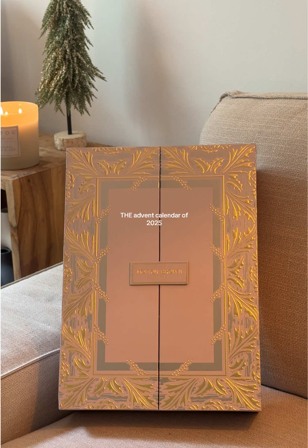 TikTok post by @savannahelizalde for Molton Brown. Caption reads: [...] down to christmas in the most luxurious....