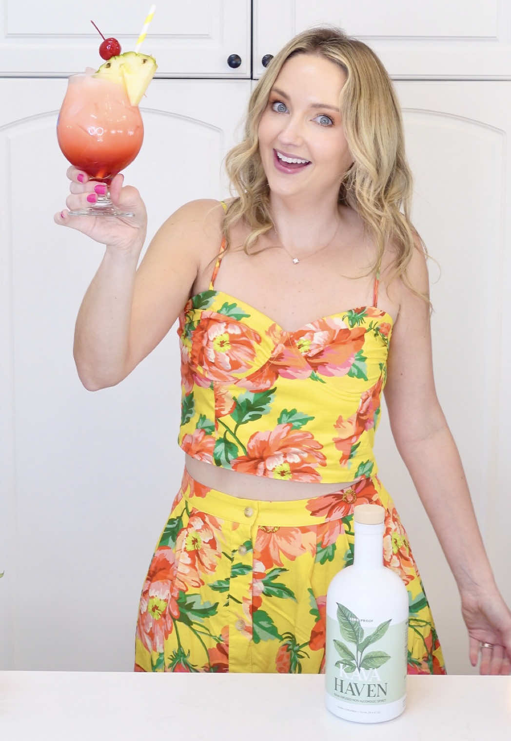 TikTok post by @lorynpowell for Kava Haven. Caption reads: [...] TikTok Shop link on this video to try Kava....