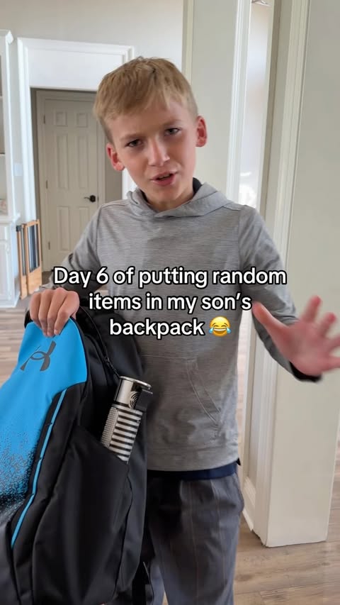 Instagram post by @trickshotsare4kidz for Under Armour. Caption reads: [...] 😂 #prank #funny #reaction #boymom....