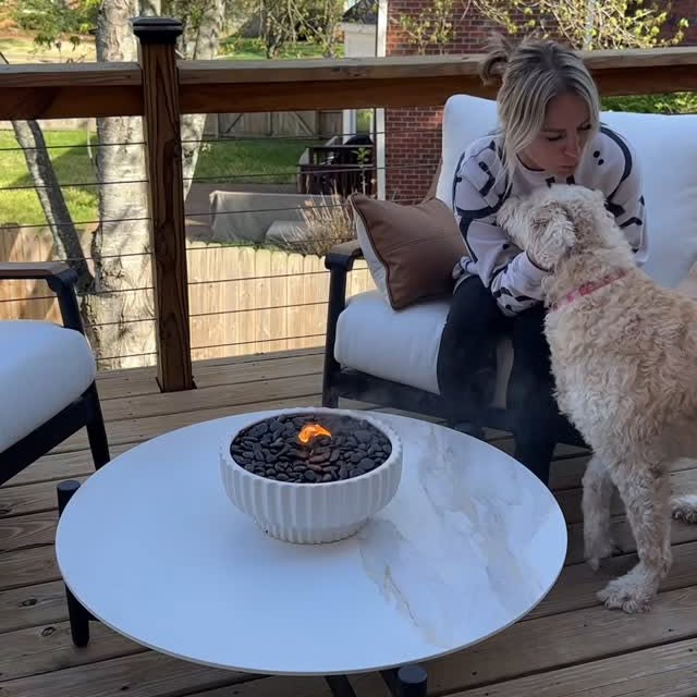 Instagram post by @athomewithjenna for Rooms To Go. Caption reads: [...] found the PERFECT chat set from @roomstogo !....