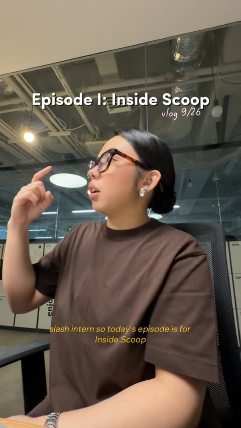 Instagram post by @andreaisasleep for Cosmopolitan. Caption reads: Episode I - Inside Scoop 👀 

Here are 5 things I....