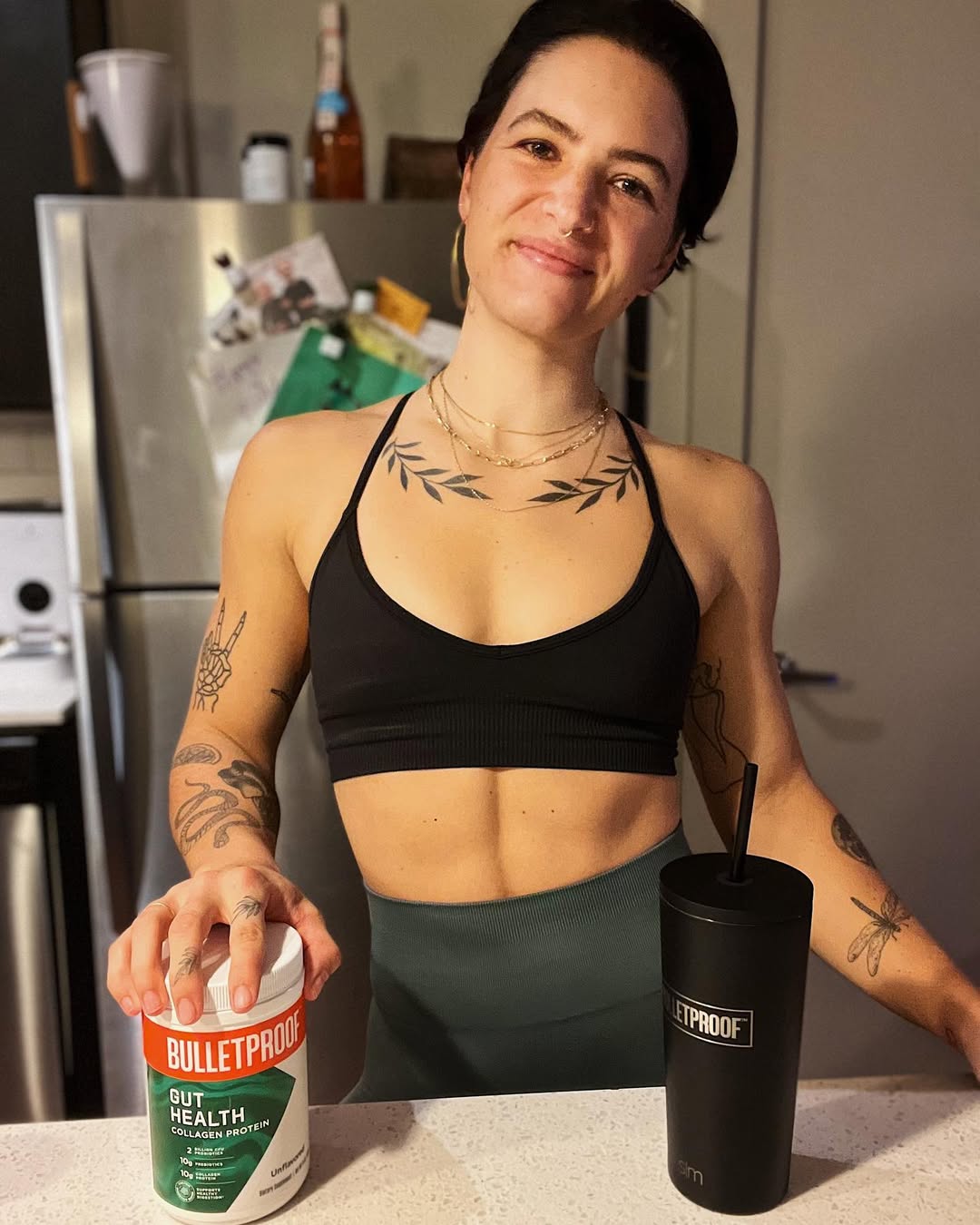 Instagram post by @kellylmatthews for Bulletproof. Caption reads: I have my hands in a lot of different buckets on....