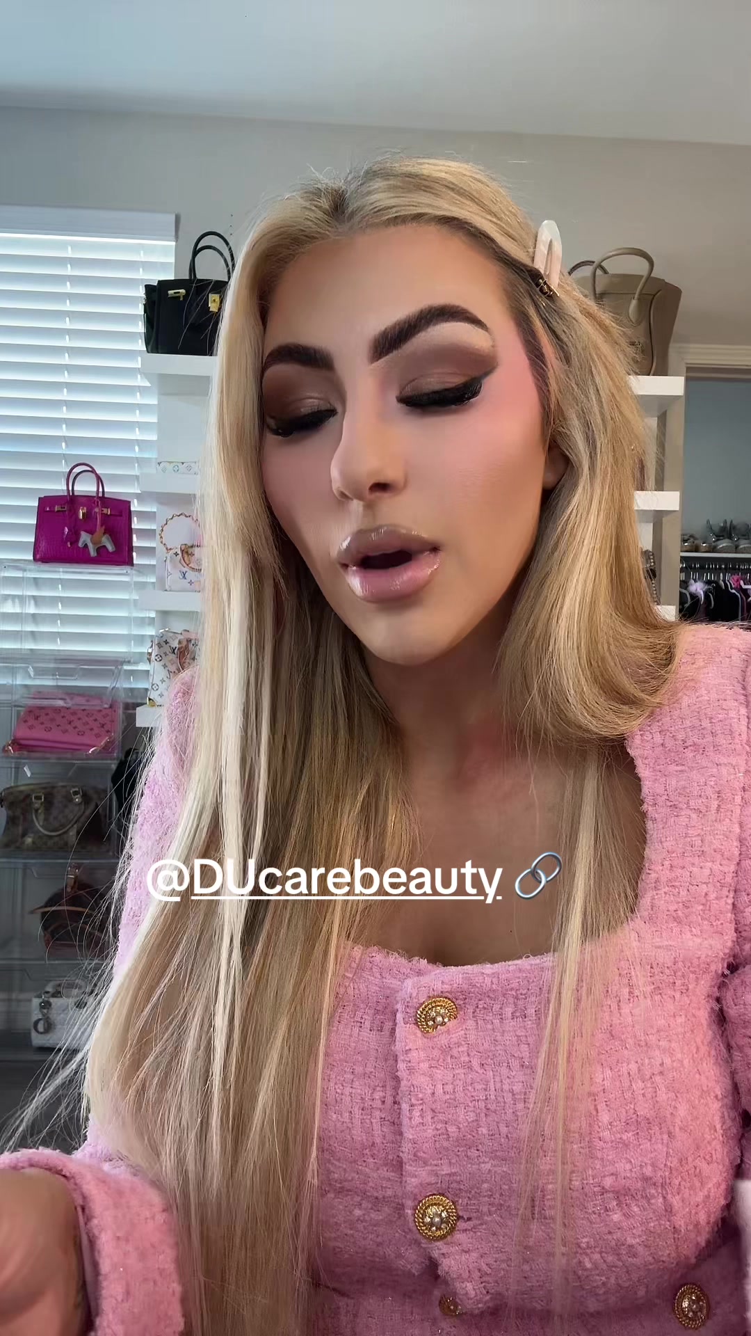 TikTok post by @missmelaniemartin1 for DUcare Beauty. Caption reads: [...] #sale #brushes #beautyhacks @DUcare beauty....