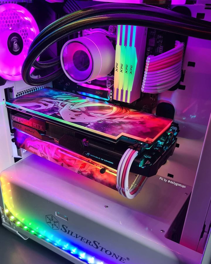 Instagram post by @billystechzone for V1 Tech. Caption reads: [...] Gpu backplate and support bracket from....