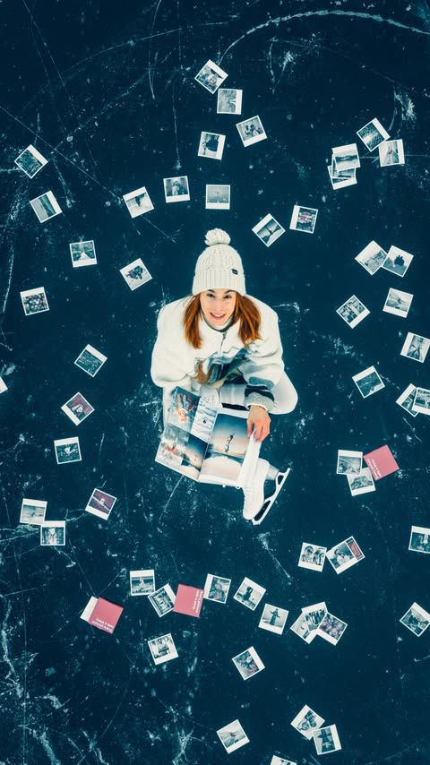 Instagram post by @michaelacarrot for ifolor. Caption reads: [Ad] ✨ This year, let your memories become a....