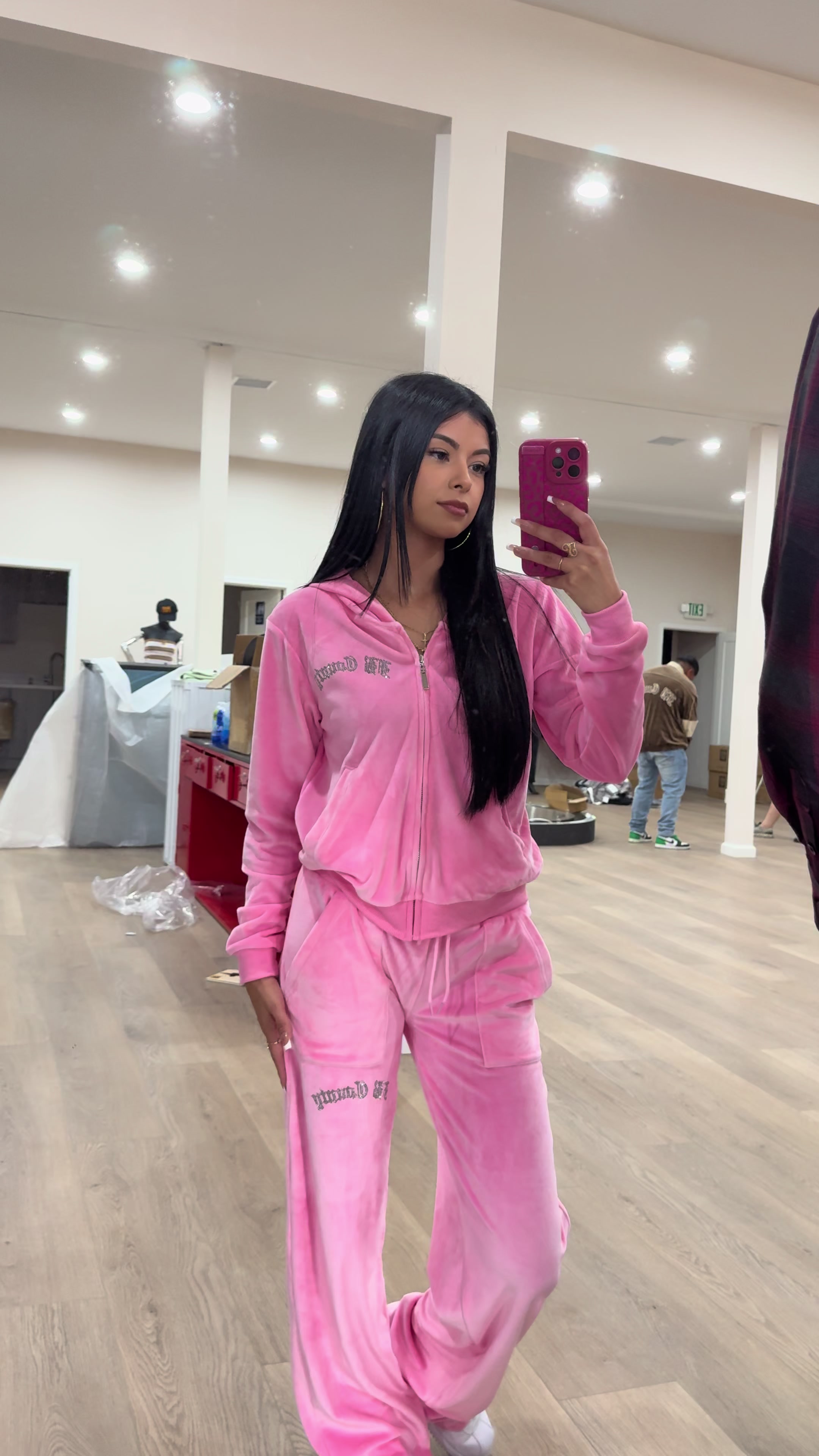 TikTok post by @lynnnlynnn83 for FB County Cosmetics. Caption reads: Fit check with @FB County 💖 & now I'm currently....