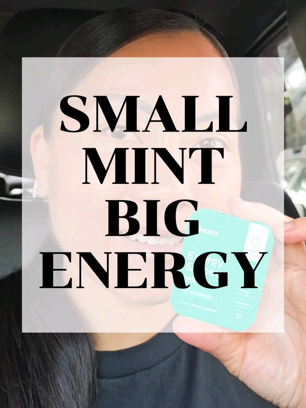 TikTok post by @jookinnyc for Neuro. Caption reads: [...] in a refreshing spearmint chew. ✨ @Neuro Gum....