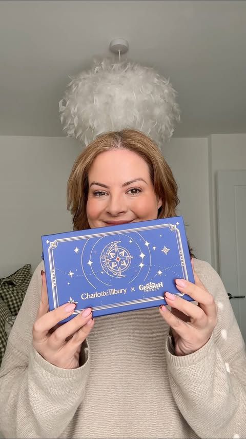 Instagram post by @midsizesteph for The Influence Room. Caption reads: Ad. Unboxing the @charlottetilbury x Genshin....