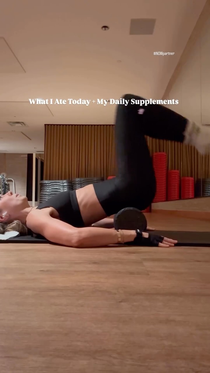 Instagram post by @healthymoodsf for NOW Foods. Caption reads: What I Ate Today + My Daily Supplements ✨
My meals....