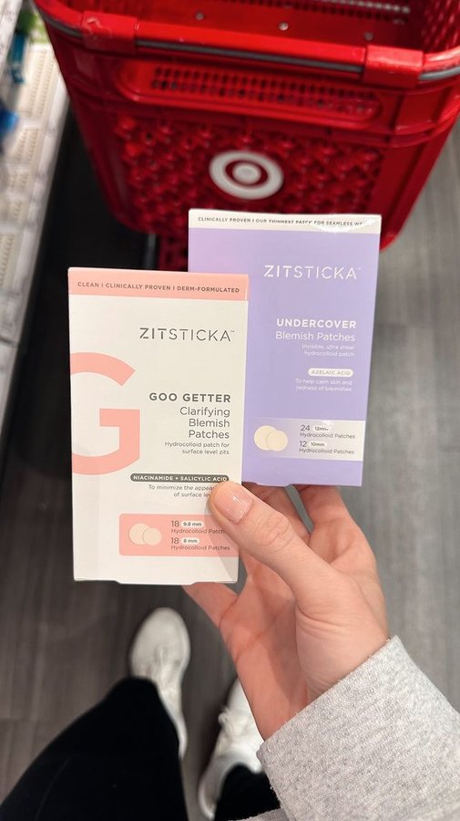 Instagram post by an influencer for ZitSticka. Caption reads: [...] You can now contact the @zitsticka DIS-PATCH....