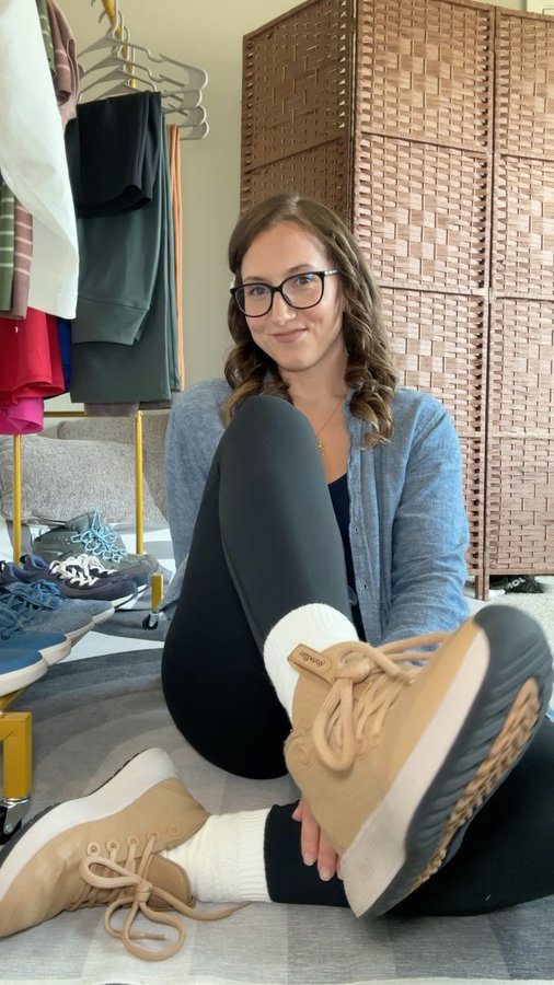 Instagram post by @our.blog.life for Allbirds. Caption reads: It’s tiiiiime! Guess what besties? Not 1 but 2 of....