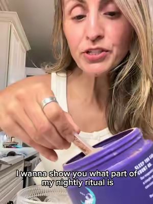 TikTok post by @monaslife3 for MoonBrew. Caption reads: My night time routine @MoonBrew #moonbrewhotcocoa.