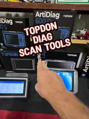 TikTok post by @burksgarage for Topdonshop. Caption reads: [...] trust & I appreciate your follow!!!....