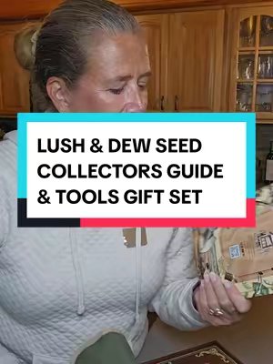 TikTok post by @jackie.tb4 for LUSH&DEW. Caption reads: [...] #seeds #gardner #giftsforgardeners @LUSH&DEW.