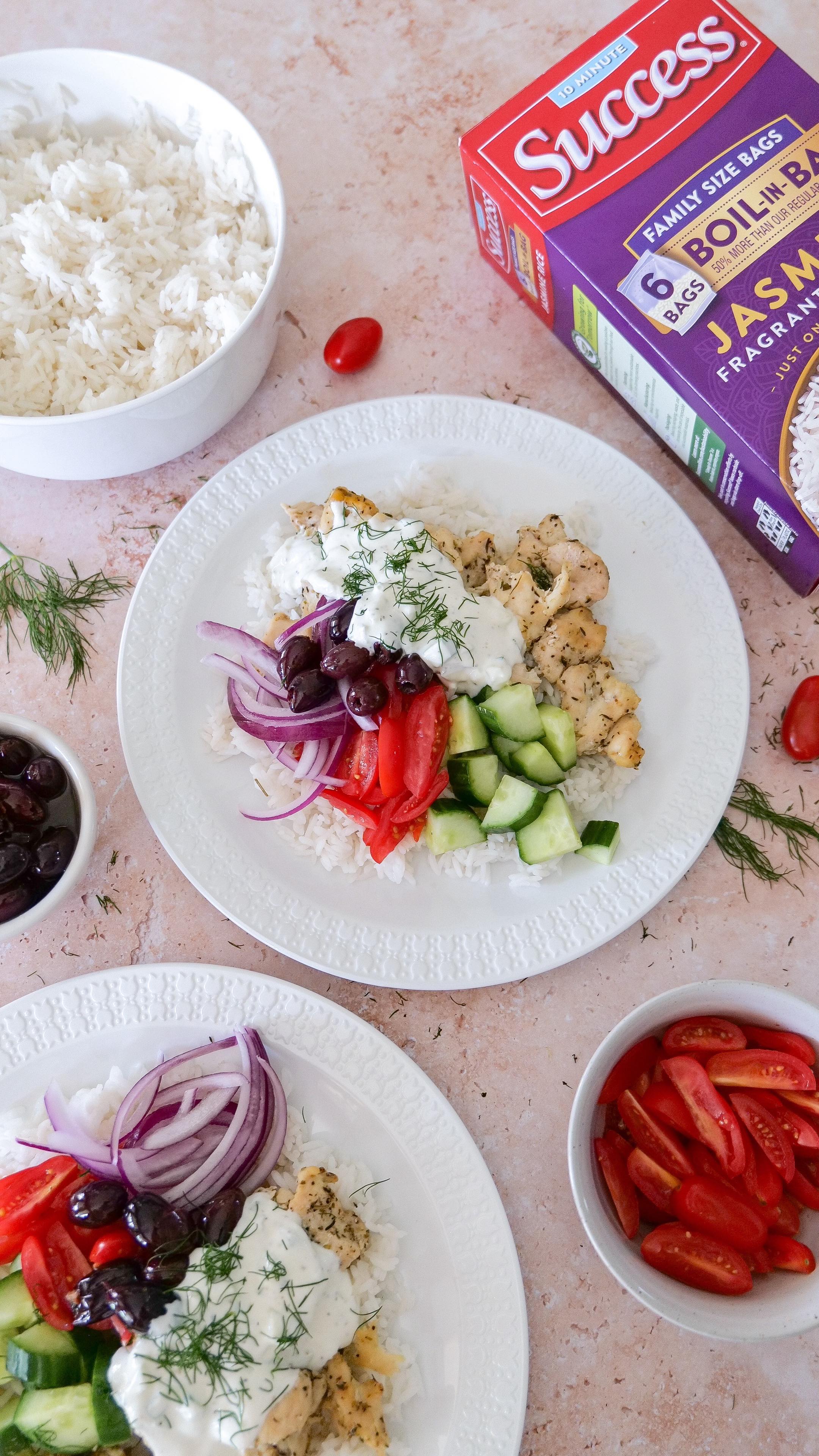 Instagram post by @amandawarren__ for Success Rice. Caption reads: #AD 🌟 Meal Prep Magic Alert! 🌟 This week, I’m....