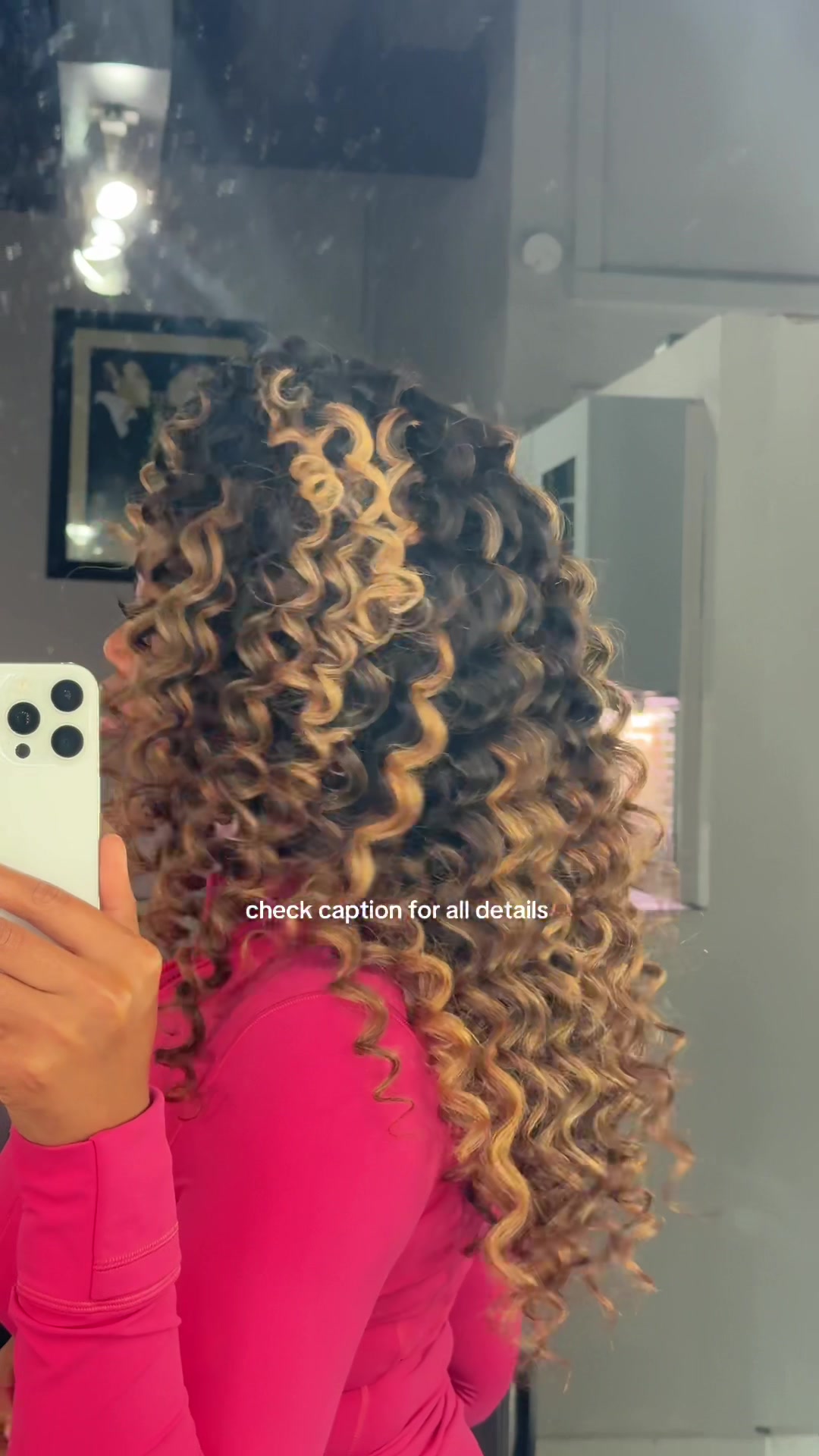 TikTok post by @caitlynraven for Ashinehair. Caption reads: [...] a GOOD hair day! Hair is linked! It’s....