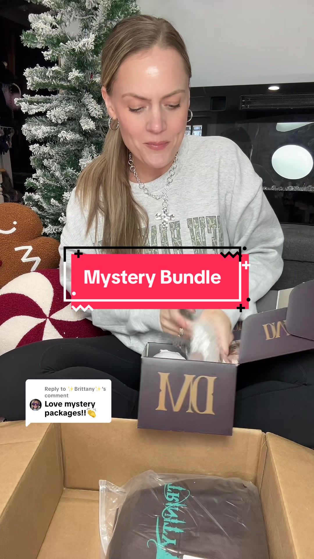 TikTok post by @chaotic_beauty081627 for Dani Morgans. Caption reads: [...] a bag #mysterybox #westernmysterybox....