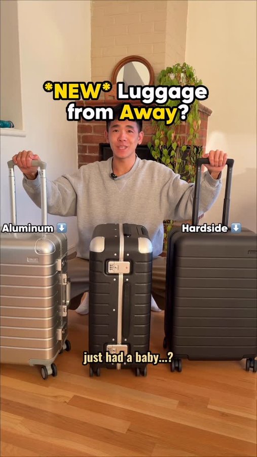 Instagram post by @andrewpolo_ for Away. Caption reads: some might say it’s edgy @away 

#travelaway....