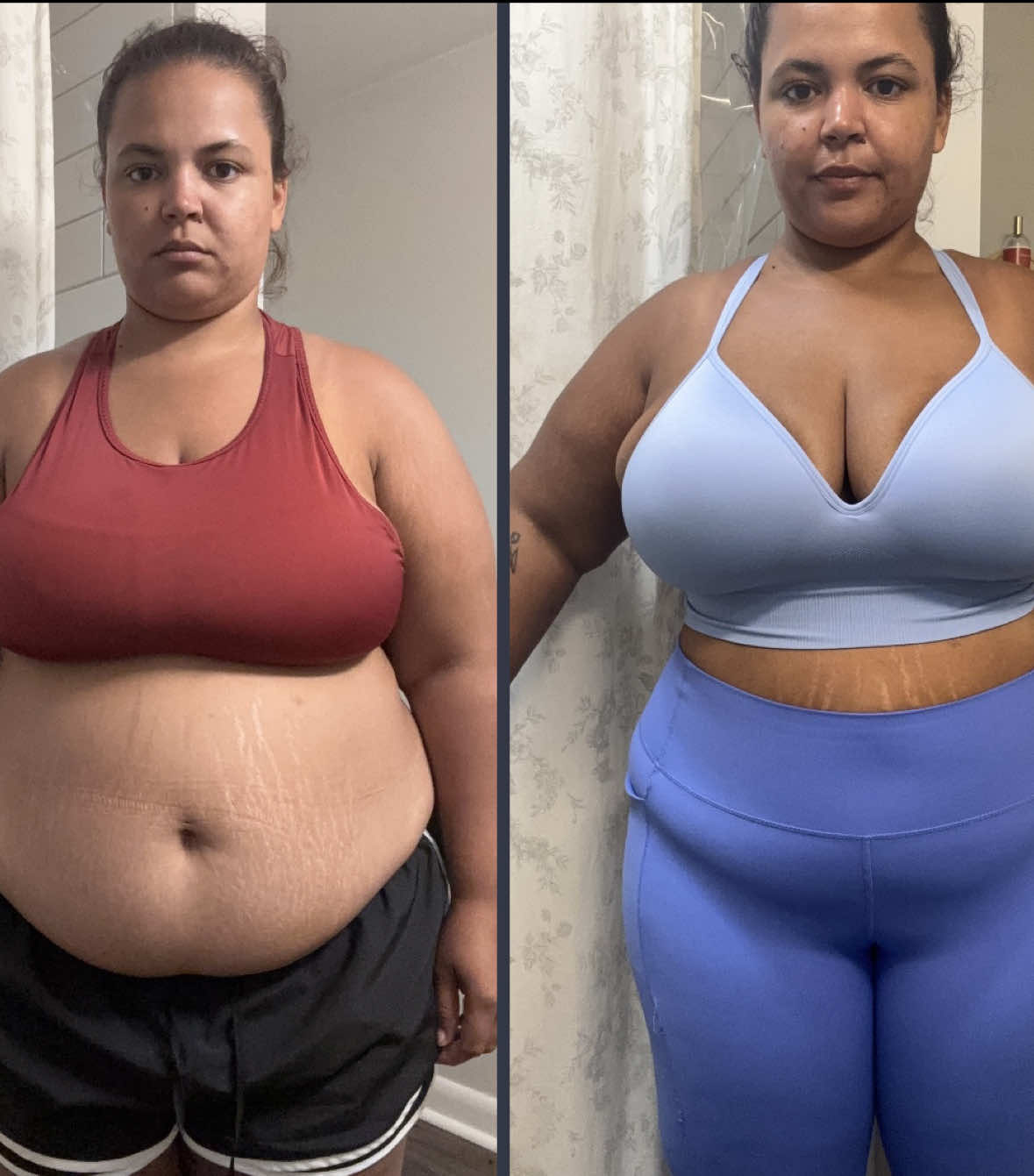 TikTok post by @ajheawoodward for Sweet Sweat. Caption reads: [...] I have been using this for 2 weeks @Sweet....