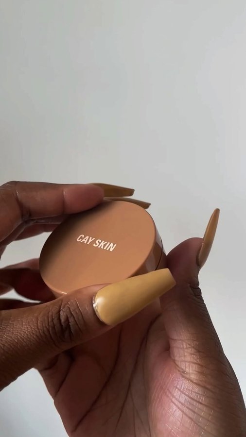 Instagram post by @joynavon for Cay Skin. Caption reads: [...] and family but, what about self care?!....