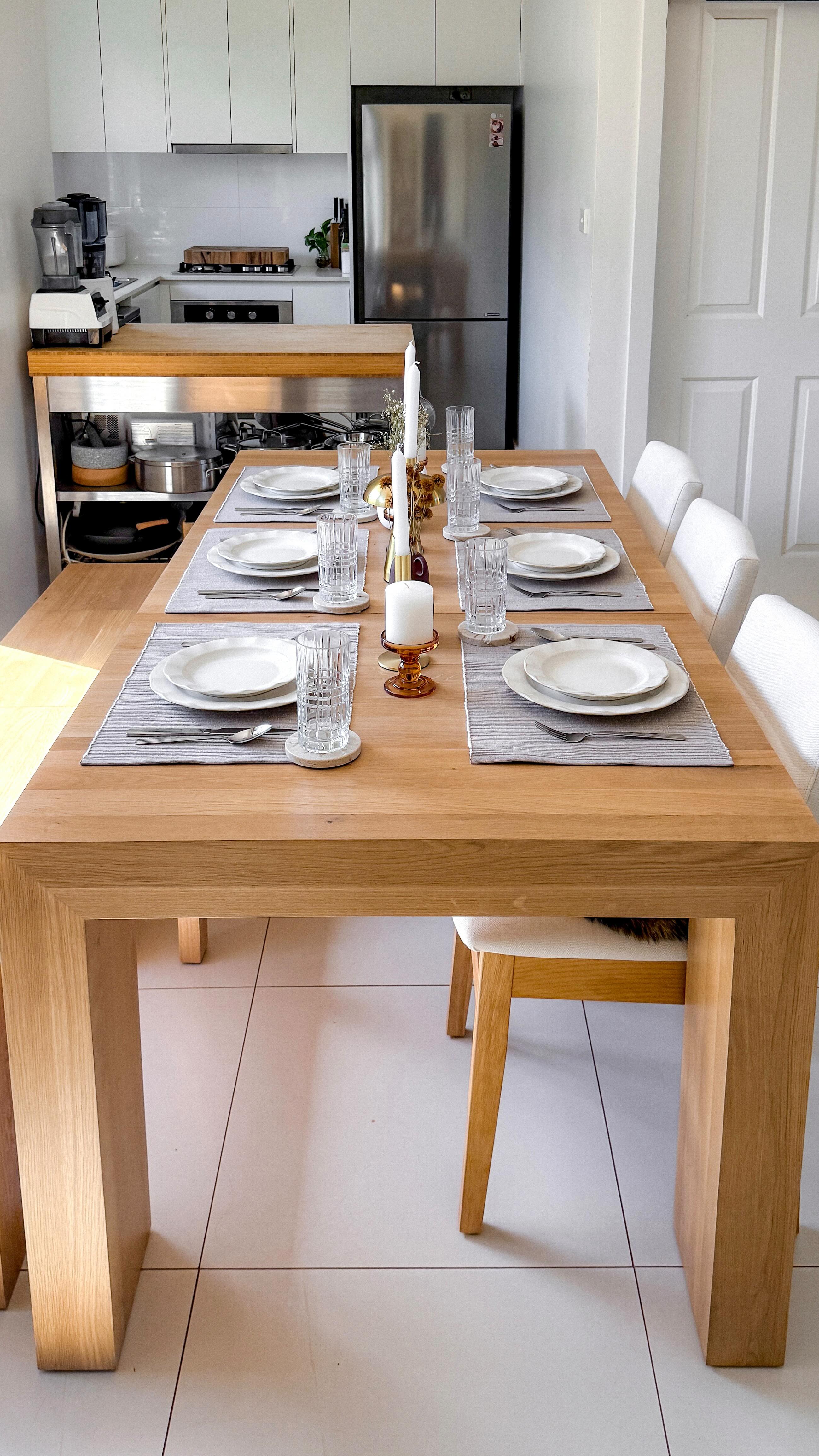 Instagram post by @thrivingonplants for Transformer Table. Caption reads: Small space, big hosting dreams? ✨ 

My....