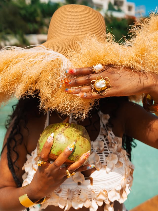 Instagram post by @with.love.brina for etsy. Caption reads: My 2025 press-on rotation has officially outdone....