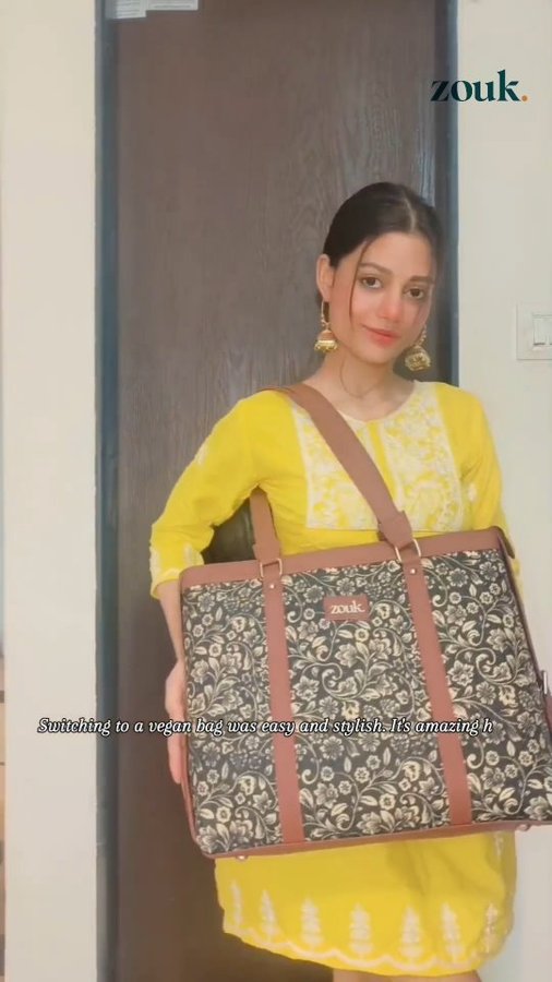 Instagram post by @roy_shivangi for Hobo.Video. Caption reads: [...] #Handcrafted #Vegan #Proudlyindian.....