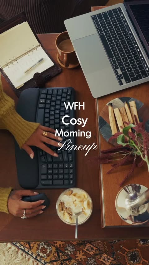 Instagram post by @nessa.lasca for Logitech. Caption reads: @logitech is organising International Wellbeing....