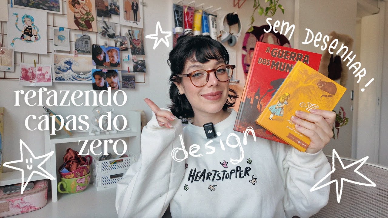 YouTube post by @MikaSerur for Wattpad. Caption reads: REDOING FAMOUS BOOK COVERS using just one website....