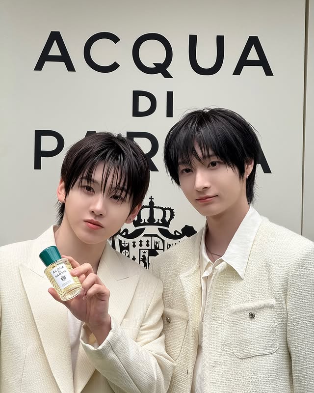 Instagram post by @kickflip_jype for Acqua di Parma. Caption reads: Acqua di Parma X KickFlip #광고 #acquadiparma....