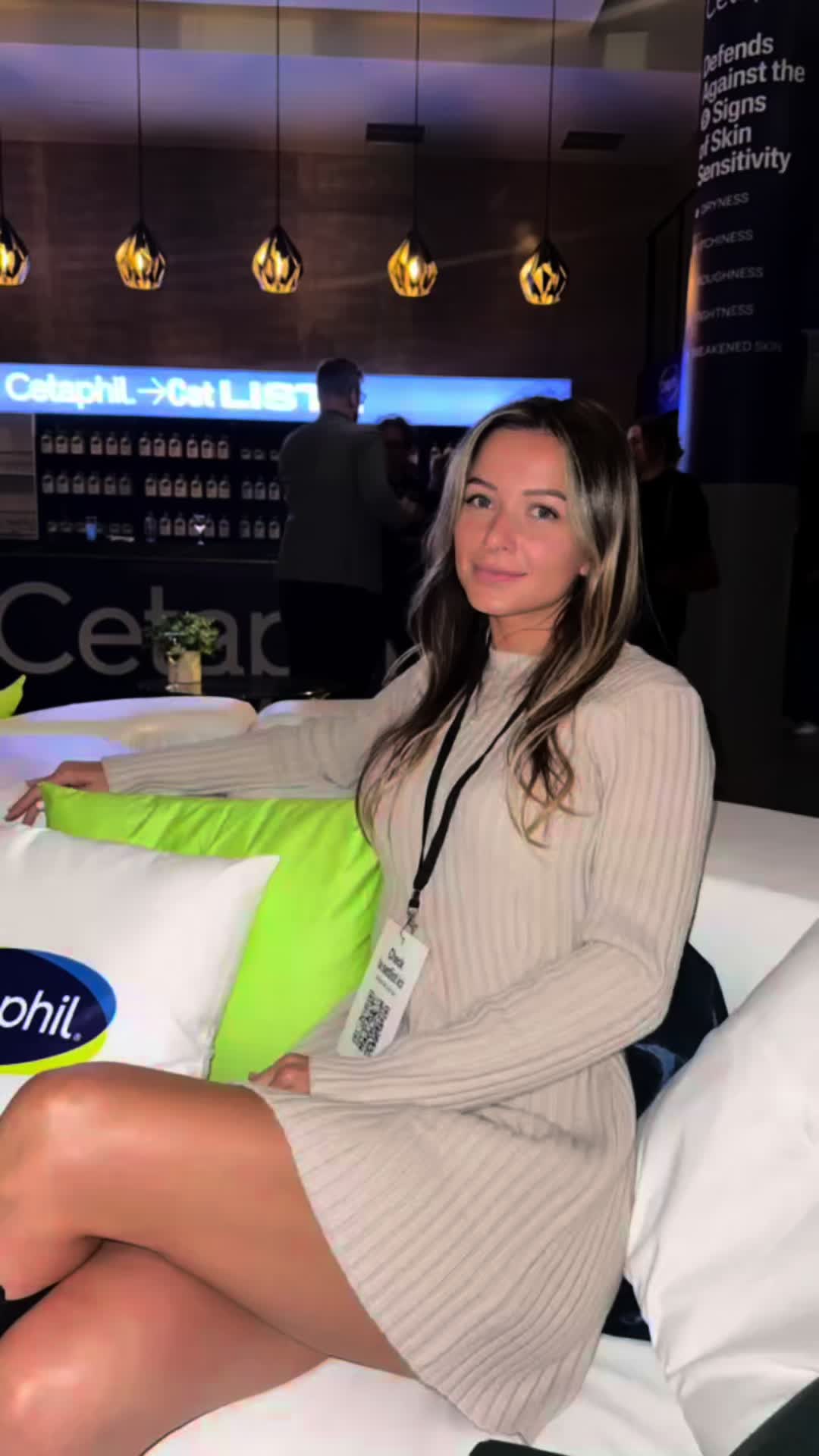 TikTok post by @franceskafournier for Jean Coutu. Caption reads: Thank you @Cetaphil Canada for this amazing night....