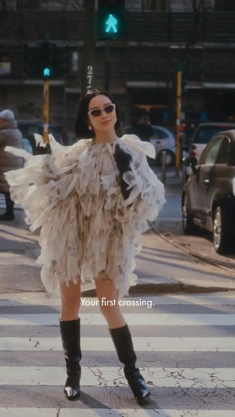 Instagram post by @willamazing for Max Mara. Caption reads: [...] but I can’t guarantee your safety… 🚦🤫....