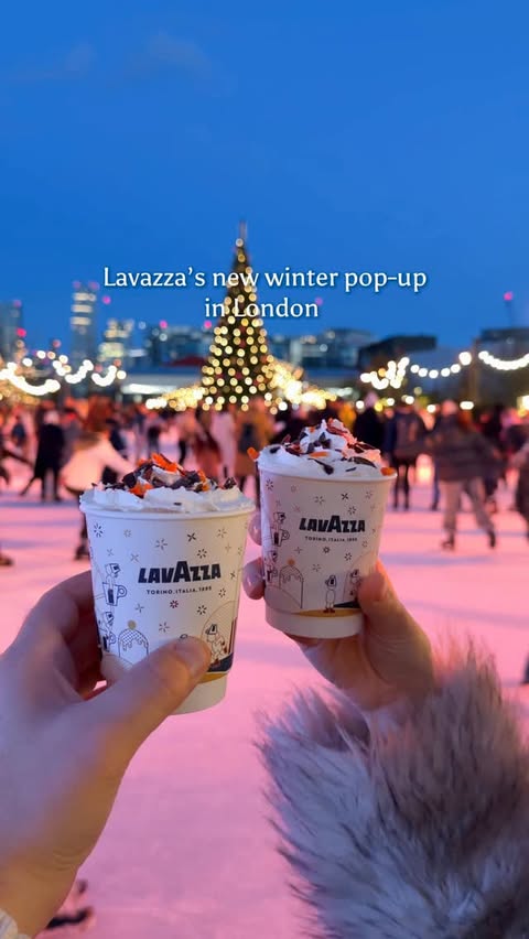 Instagram post by @russogioacchino for Lavazza. Caption reads: There’s a new @lavazzauk pop-up at Battersea Power....