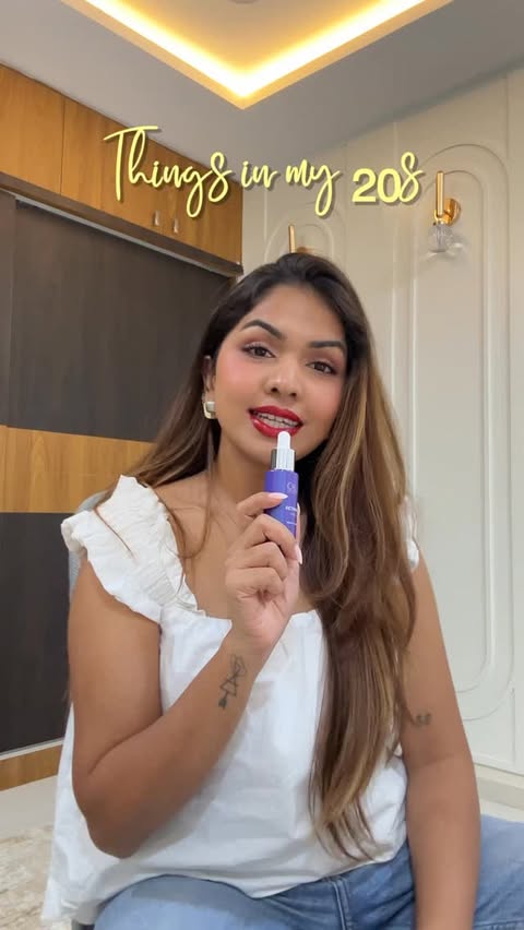 Instagram post by @akankshakommirelly for OLAY. Caption reads: One habit from my late 20s that truly paid off?....