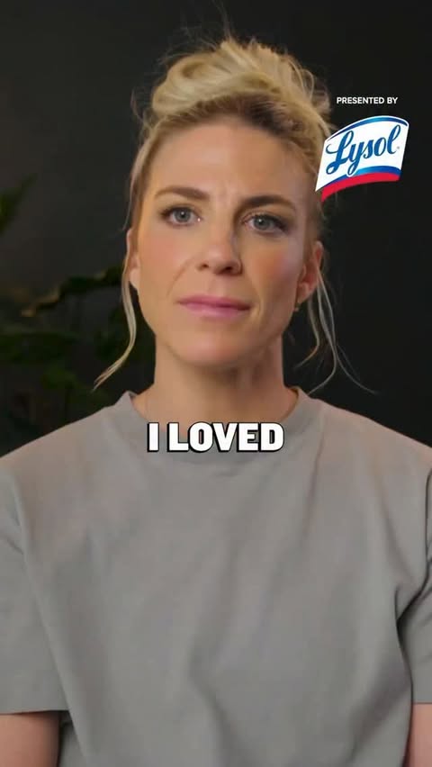 Instagram post by @julieertz for Lysol. Caption reads: [...] my broadcaster era 😅 Presented by @lysol....