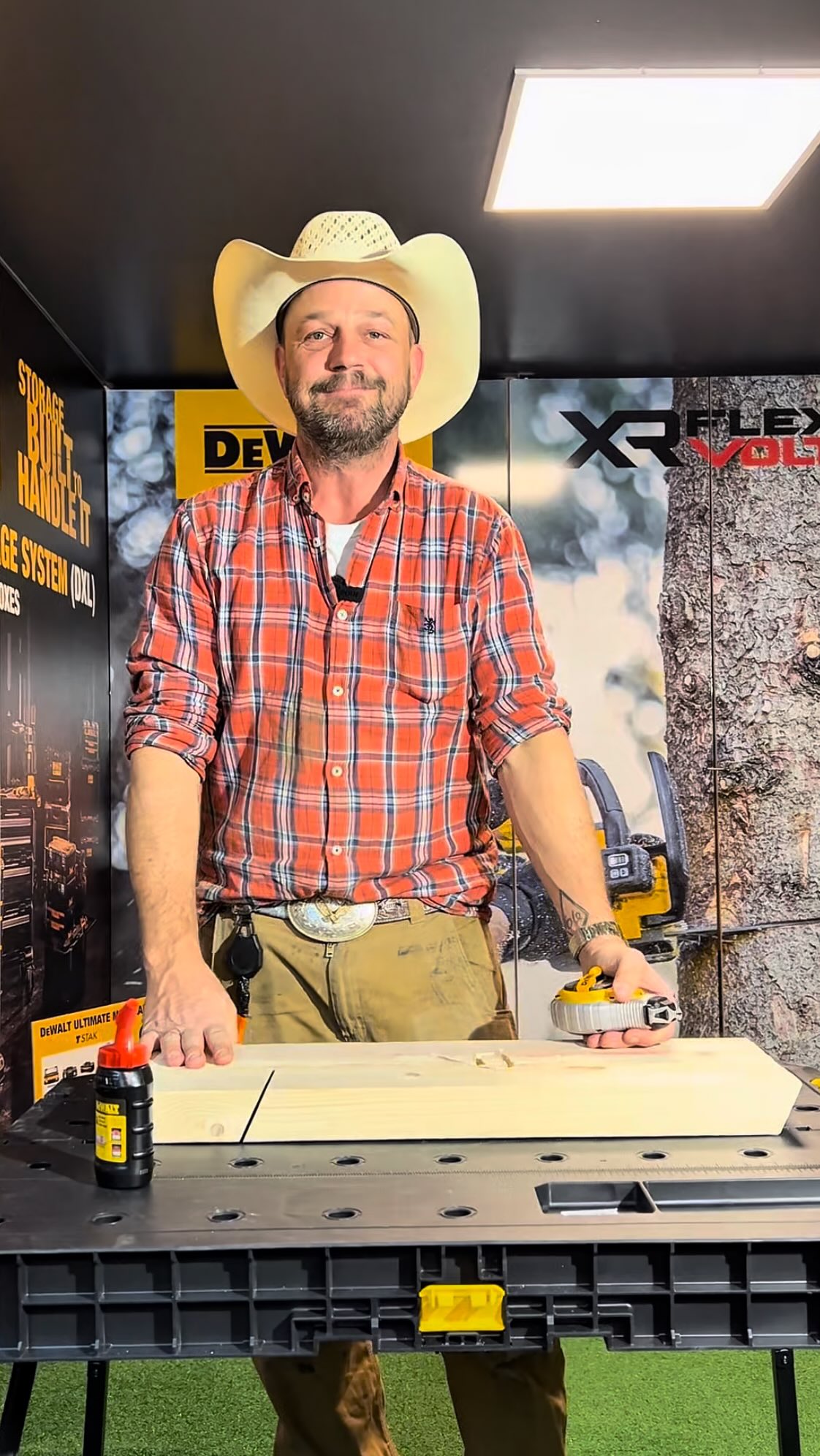 Instagram post by @oledrivved for DEWALT. Caption reads: Ole, @oledrivved, got the details on our latest....