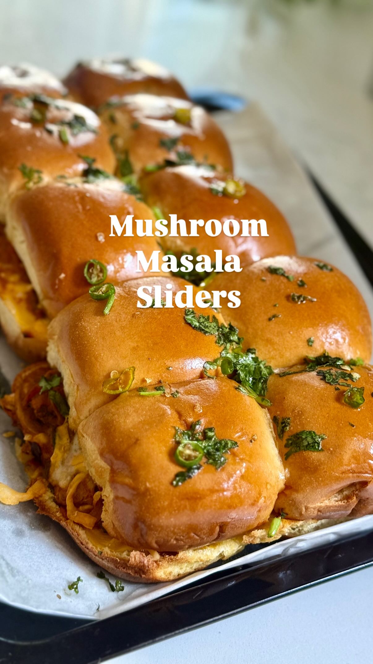 Instagram post by @relishthebite for Buzzfeed. Caption reads: 🍄Mushroom Butter Masala Sliders

🍄 Why....