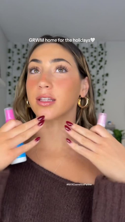 Instagram post by @jenna.sinatra for NYX Cosmetics. Caption reads: #NYXCosmeticsPartner It’s been so nice being home....