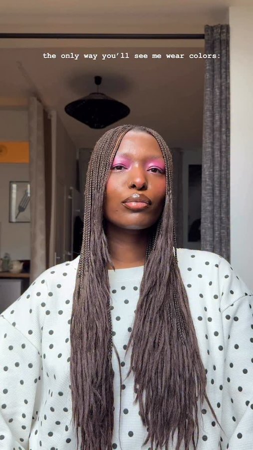 Instagram post by @by.regiina for Make Up For Ever. Caption reads: Recreating this colorful eye look from the last....